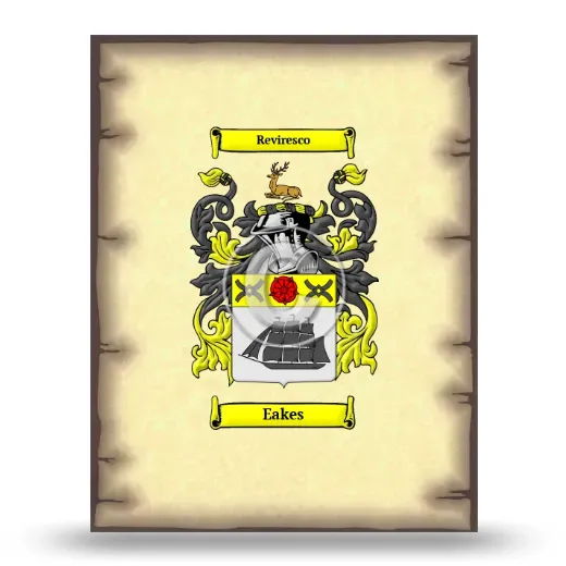 Eakes Coat of Arms Print