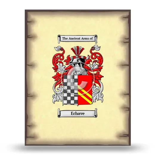 Echave Coat of Arms Print