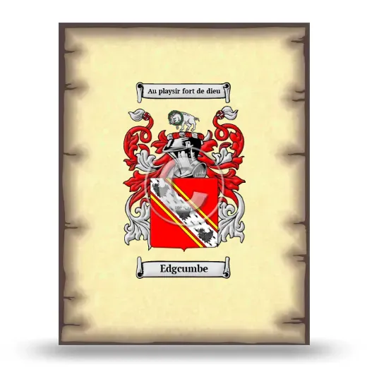 Edgcumbe Coat of Arms Print