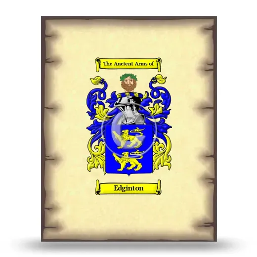 Edginton Coat of Arms Print