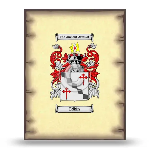 Edkin Coat of Arms Print