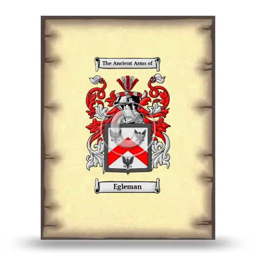 Egleman Coat of Arms Print