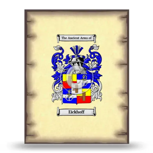 Eickhoff Coat of Arms Print