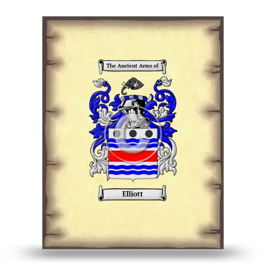 Elliott Coat of Arms Print