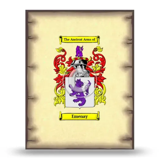 Emenay Coat of Arms Print