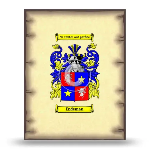 Endeman Coat of Arms Print