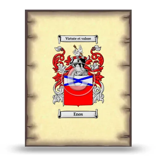 Enos Coat of Arms Print