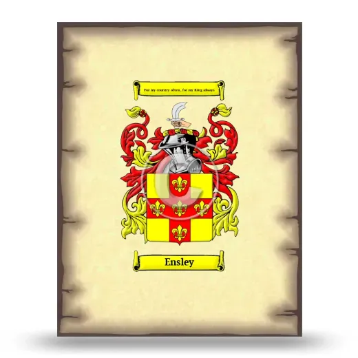 Ensley Coat of Arms Print