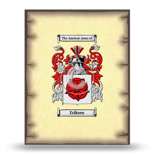 Eriksen Coat of Arms Print