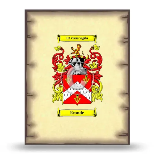 Ernude Coat of Arms Print