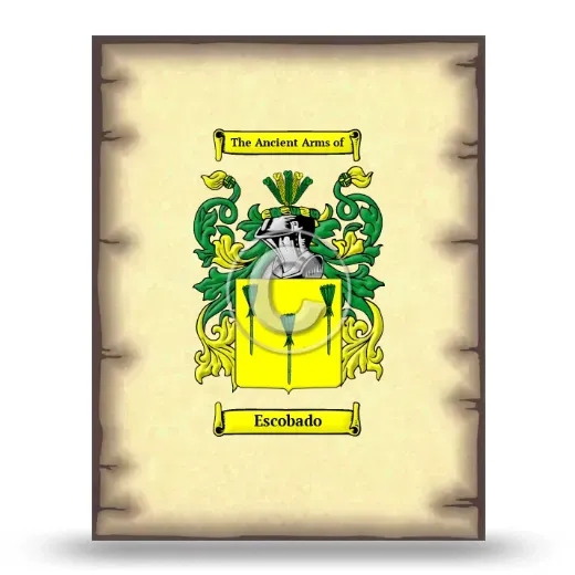 Escobado Coat of Arms Print