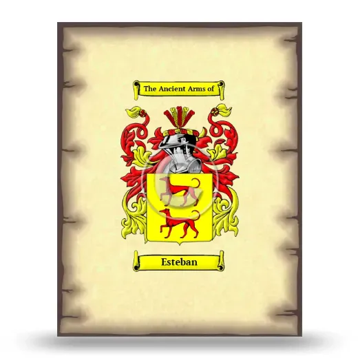 Esteban Coat of Arms Print