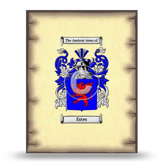 Estes Coat of Arms Print