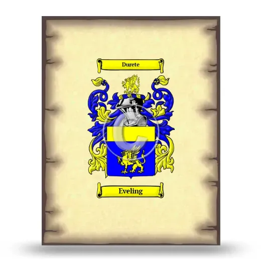 Eveling Coat of Arms Print