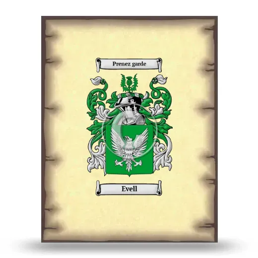 Evell Coat of Arms Print