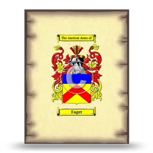 Faget Coat of Arms Print