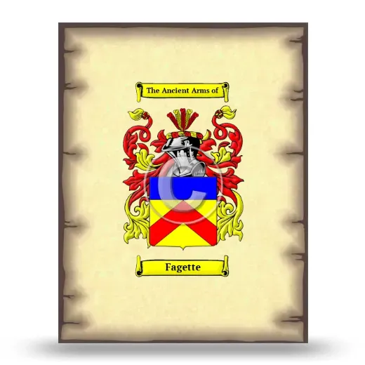 Fagette Coat of Arms Print