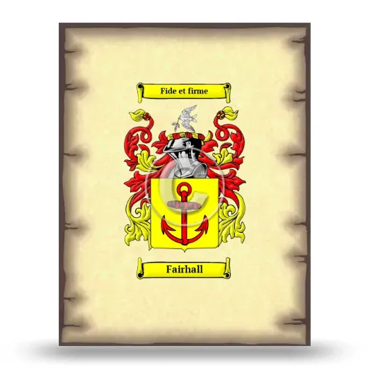 Fairhall Coat of Arms Print