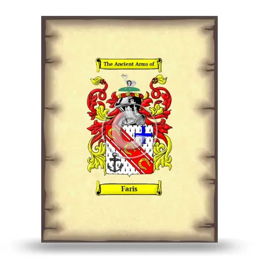 Faris Coat of Arms Print