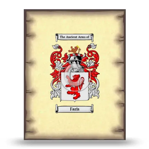 Faris Coat of Arms Print