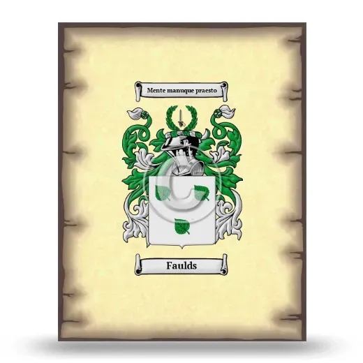 Faulds Coat of Arms Print