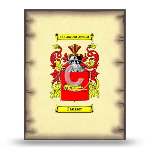 Fausset Coat of Arms Print