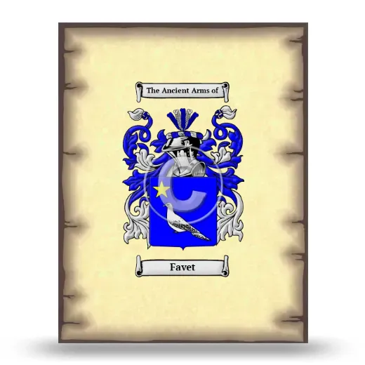 Favet Coat of Arms Print