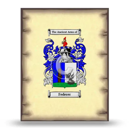 Federer Coat of Arms Print