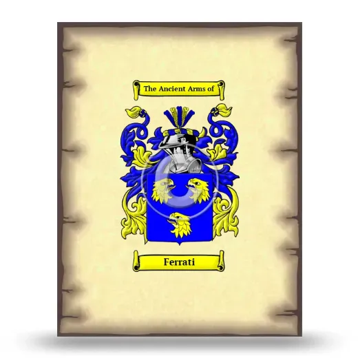 Ferrati Coat of Arms Print