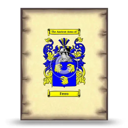 Ferro Coat of Arms Print