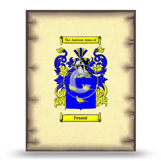 Fesant Coat of Arms Print