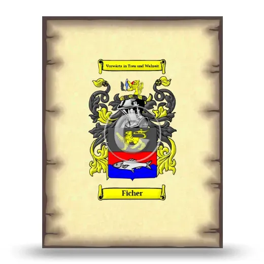 Ficher Coat of Arms Print