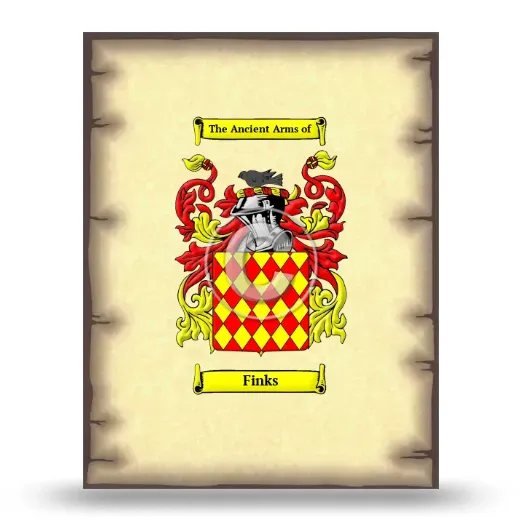 Finks Coat of Arms Print