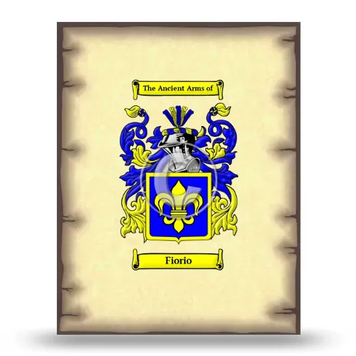 Fiorio Coat of Arms Print