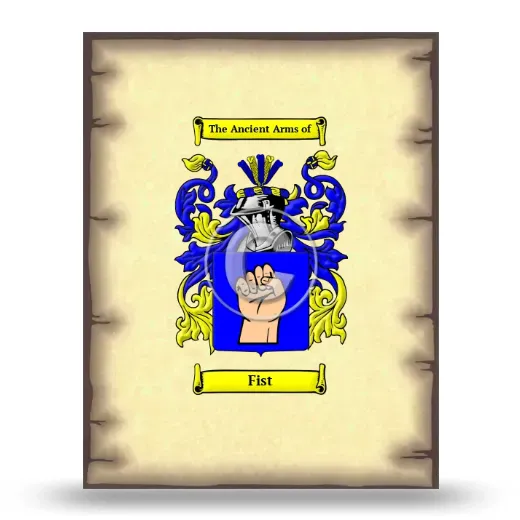 Fist Coat of Arms Print