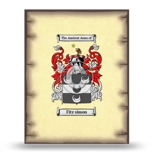 Fitz simon Coat of Arms Print