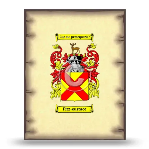 Fitz-eustace Coat of Arms Print