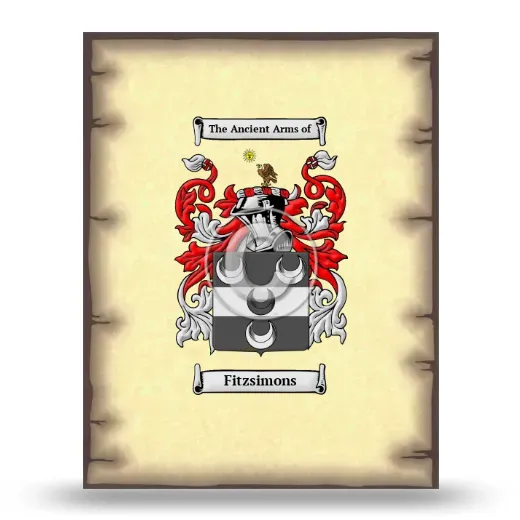 Fitzsimons Coat of Arms Print