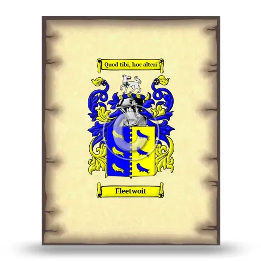 Fleetwoit Coat of Arms Print