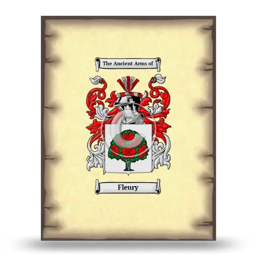 Fleury Coat of Arms Print
