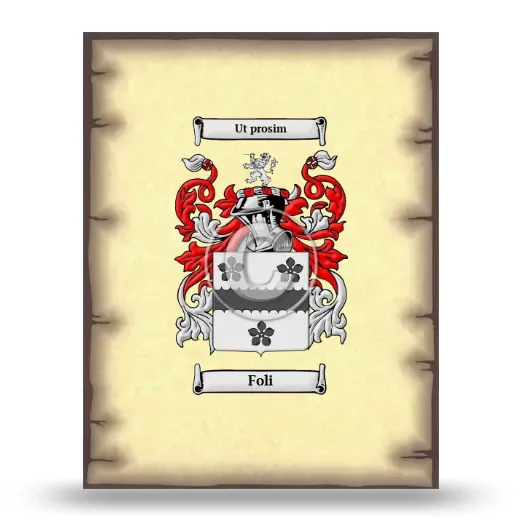 Foli Coat of Arms Print