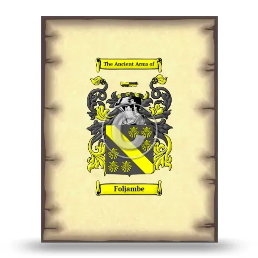Foljambe Coat of Arms Print
