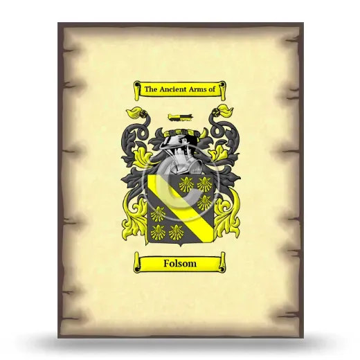 Folsom Coat of Arms Print