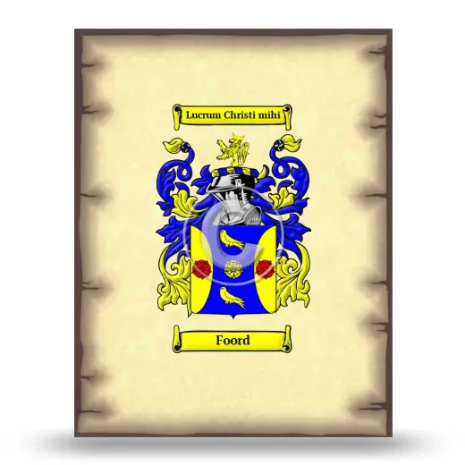Foord Coat of Arms Print