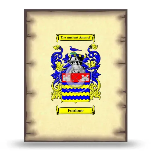 Fordone Coat of Arms Print