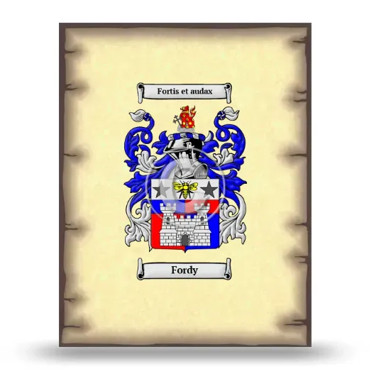 Fordy Coat of Arms Print