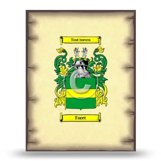 Foret Coat of Arms Print