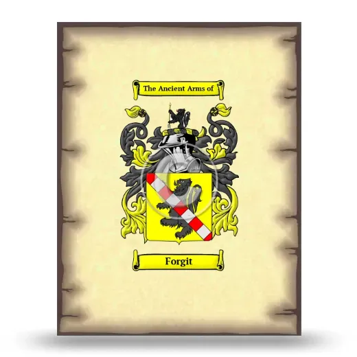 Forgit Coat of Arms Print
