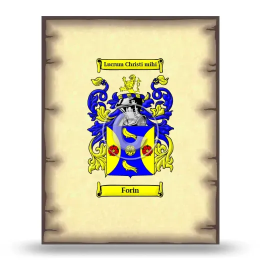 Forin Coat of Arms Print