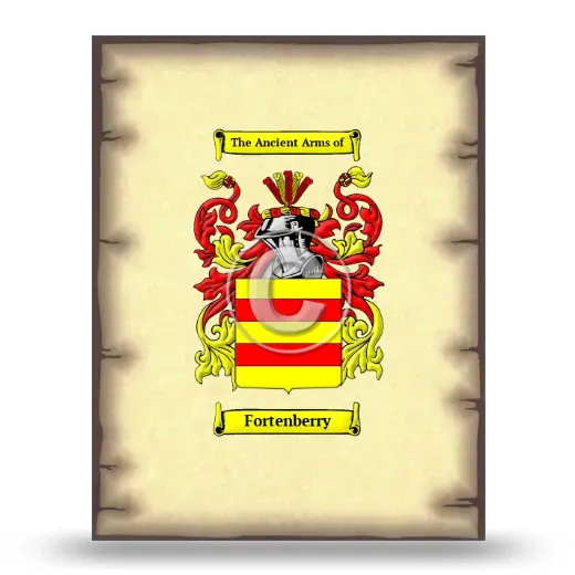 Fortenberry Coat of Arms Print